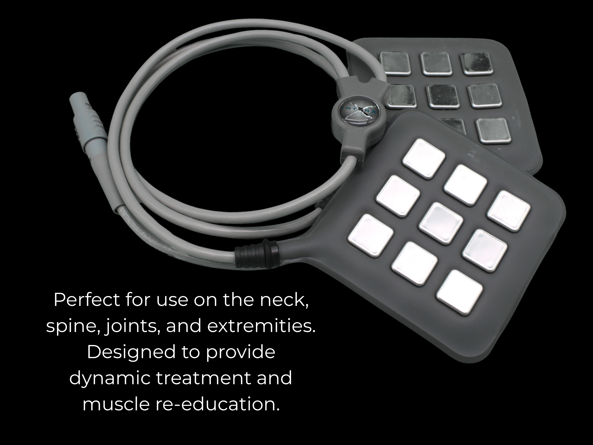 InterX 3x3 Dual Flexible Array is perfect for use on the neck, spine, joints, and extremities